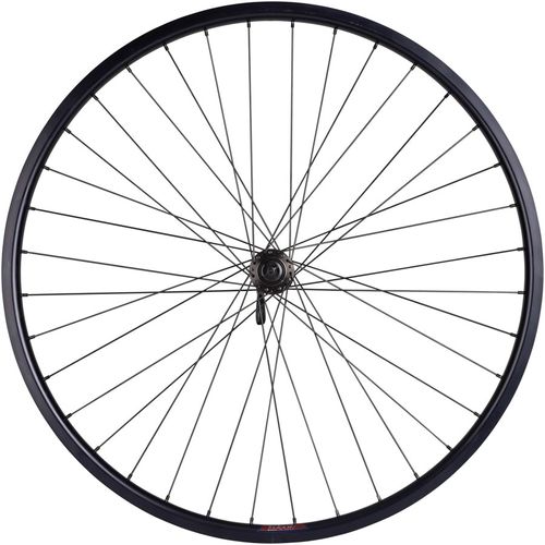 Quality Wheels Value HD Series Disc Front Wheel - 700, QR x 100mm, Center-Lock, Black