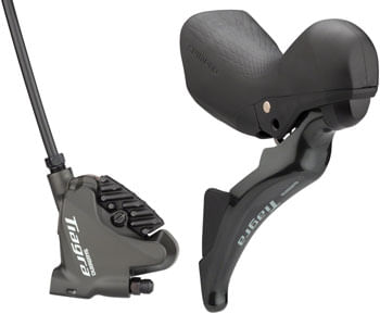 Shimano-Tiagra-ST-4725-BR-4770-Mechanical-Shift-Hydraulic-Brake-Lever-and-Caliper---Rear-Flat-Mount-Finned-Resin-Pads-Black-LD6054