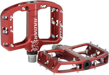 Chromag Radar Pedals - Platform, Aluminum, 9/16", Red