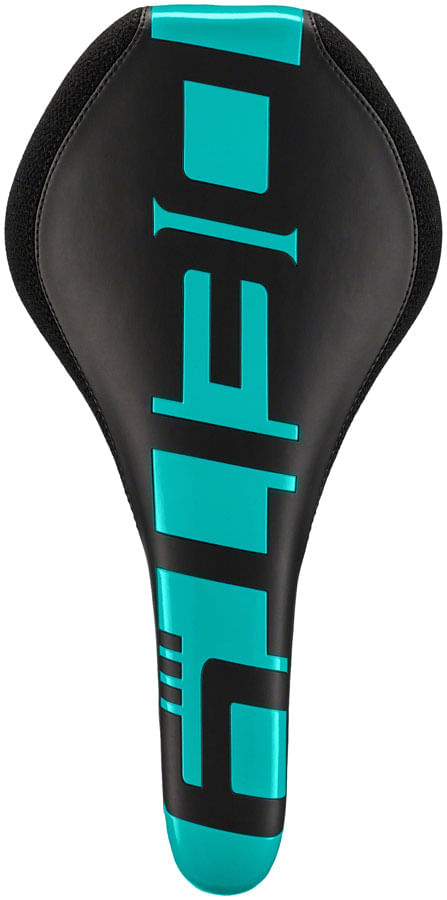 Deity Components Speedtrap AM Saddle - Chromoly, Black/Turquoise