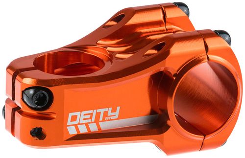 DEITY Copperhead Stem - 50mm, 31.8 Clamp, +/-0, 1 1/8", Aluminum, Orange