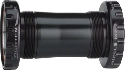 Wheels Manufacturing BSA 30 Bottom Bracket - English (BSA) Frame Interface, ABEC-5 Angular Contact Bearings, For 30mm Spindle, Black