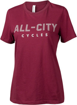 All-City-Logowear-Women-s-T-shirt---Maroon-Gray-Small-CL10410