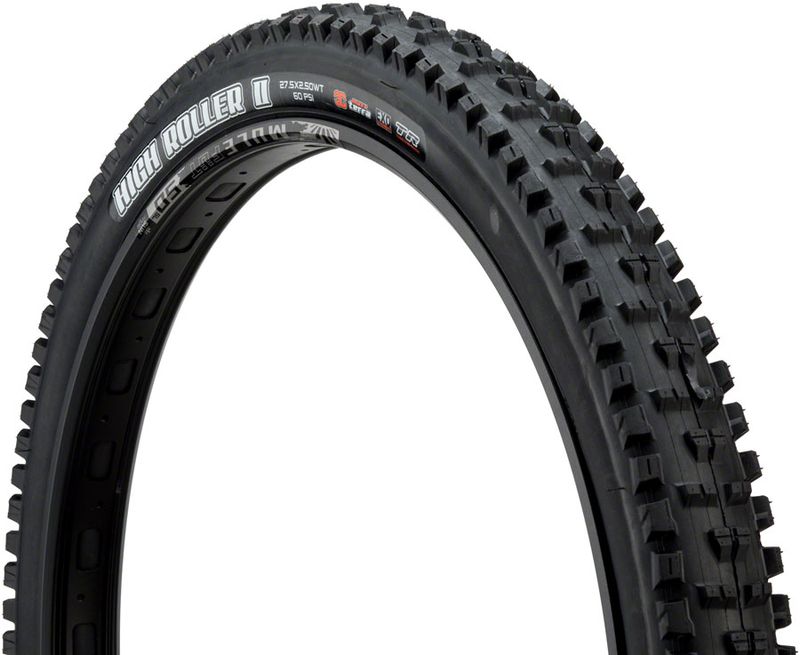 Maxxis-High-Roller-II-Tire---275-x-25-Tubeless-Folding-Black-3C-Maxx-Terra-EXO-Wide-Trail-TR1466-5