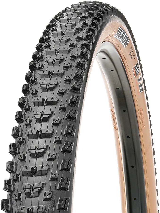 Maxxis-Rekon-Tire---29-x-24-Tubeless-Folding-Black-Tan-Dual-EXO-Wide-Trail-TR1991-5