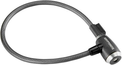 Kryptonite KryptoFlex 1265 Cable Lock - Keyed, 65cm x 12mm, Black