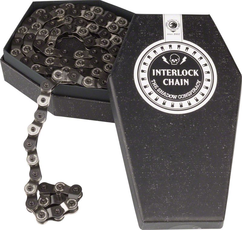 The-Shadow-Conspiracy-Interlock-V2-Chain---Single-Speed-1-2--x-1-8--98-Links-Half-Link-Chain-Silver-Black-CH2258-5