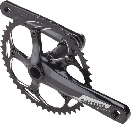 SRAM S-300 1.1 Courier Crankset - 165mm, Single Speed, 48t, 130 BCD, GXP Spindle Interface, Black
