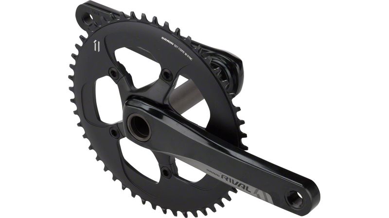 SRAM Rival 1 Crankset 175mm 10 11 Speed 50t 110 BCD GXP Spindle Interface Black