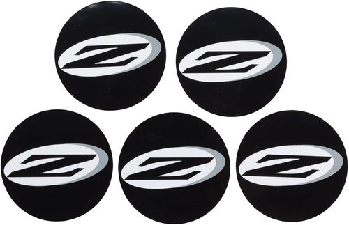Zipp Disc Valve Hole Cover Sticker Kit - Black, 5 pieces