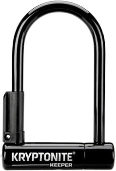 Kryptonite-Keeper-U-Lock---3-25-x-6--Keyed-Black-Includes-bracket-LK3023
