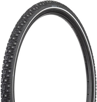 45NRTH Gravdal Tire - 700 x 38, Tubeless, Folding, Black, 60 TPI, 252 Concave Carbide Studs