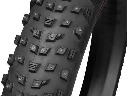 45NRTH Wrathlorde Tire - 26 x 4.2, Tubeless, Folding, Black, 120 TPI, 300 XL Concave Carbide Aluminum Studs