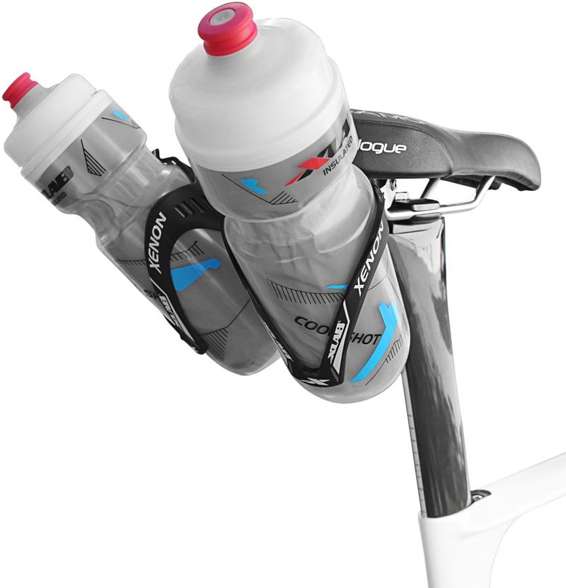XLAB-Mini-Wing-105-Saddle-Mounted-Dual-Water-Bottle-Carrier-System-WC0075-5