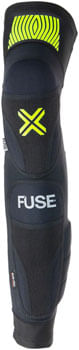 FUSE Protection Omega Knee/Shin/Whip Combo Pad - Black/Neon Yellow, 3X-Large, Pair