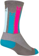 SockGuy-Crew-Felines-Socks---6-inch-Gray-Pink-Teal-Large-X-Large-SK0129