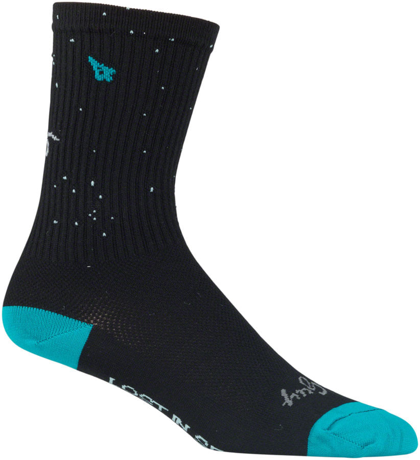 SockGuy Crew Drifter Socks 5 Inch Black Large X-large Easy-fit Cuff Unisex for sale online 