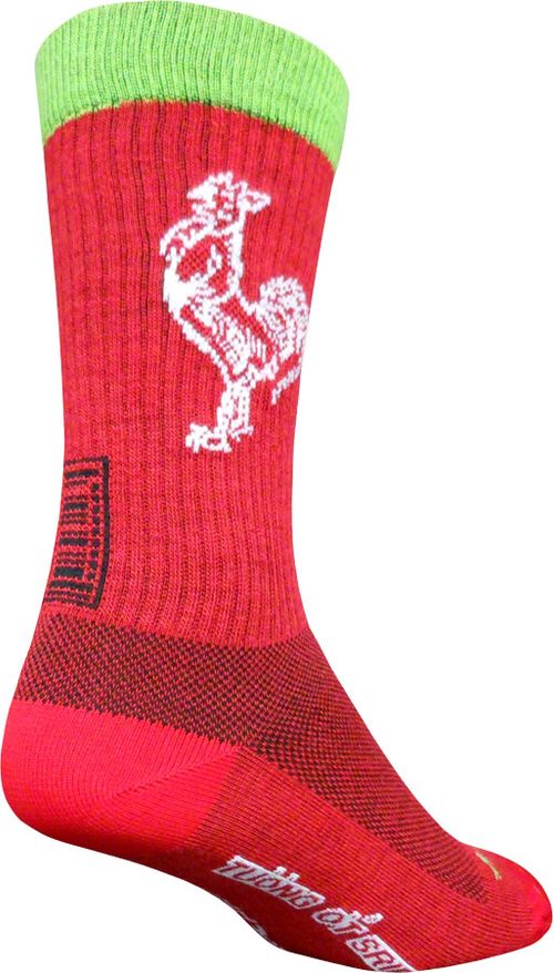 SockGuy Wool Socks - 8 inch, Red, Small/Medium