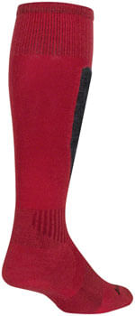 SockGuy Mountain Flyweight Wool Socks - 12 inch, Red, Large/X-Large