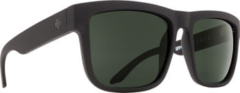 SPY DISCORD Sunglasses - Soft Matte Black, Happy Gray Green Polarized Lenses