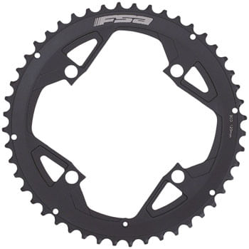 Full-Speed-Ahead-Gossamer-Pro-ABS-Road-Chainring---48t-Outer-Ring-120mm-BCD-4-Bolt-Aluminum-N11-Black-CR9713