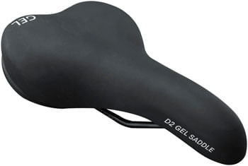 Delta D2 Comfort Gel Saddle - Steel, Black