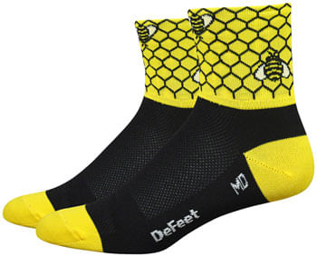 DeFeet-Aireator-Bee-Aware-Socks---3-inch-Yellow-Black-Small-SK1030