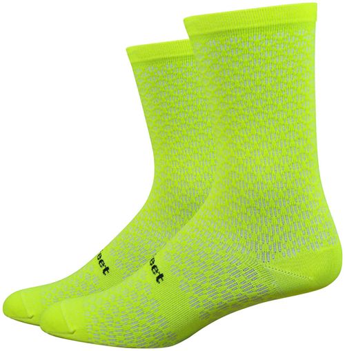 DeFeet Evo Mont Ventoux Socks - 6 inch, Hi-Vis Yellow, X-Large