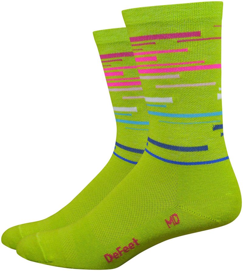 DeFeet-Wooleator-Comp-DNA-Socks---6-inch-Limelight-Small-SK0700-5
