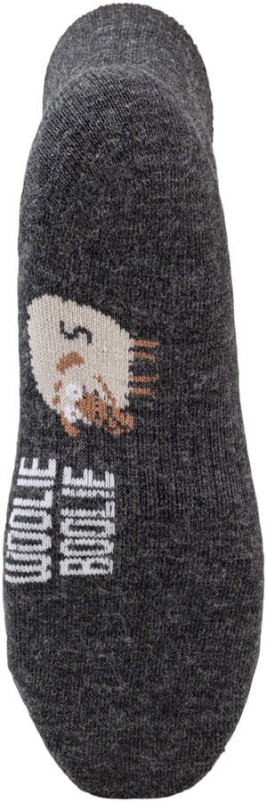 DeFeet Woolie Boolie D-Logo Socks - 4 inch, Charcoal, Small