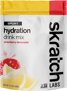 Skratch Labs Hydration Sport Drink Mix - Strawberry Lemonade, 20 -Serving Resealable Pouch