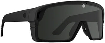 SPY+ Monolith Sunglasses - Matte Black, Happy Gray Green with Black Spectra Mirror Lenses