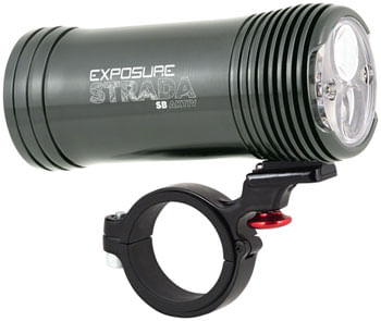 Exposure Lights Strada Super Bright Rechargeable Headlight - AKTIV, Gun Metal Black