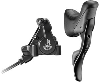 Campagnolo-Chorus-Left-Ultra-Shift-Ergo-Power-Shift-Hydraulic-Brake-Lever-with-160mm-Front-Flat-Mount-Caliper-for-12-Speed-Drivetra-ins-LD3157
