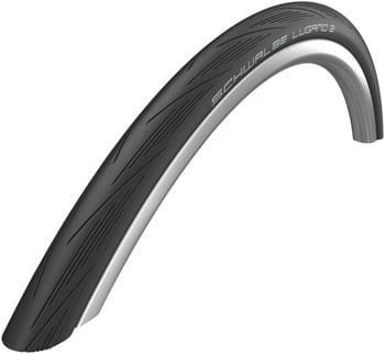 Schwalbe Lugano II Tire - 700 x 23, Clincher, Wire, Black, Active, Silica, K-Guard