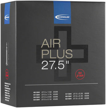 Schwalbe Air Plus Tube - 27.5 x 2.10-3.0", 40mm, Presta Valve