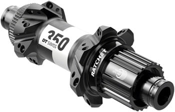 DT Swiss 350 Rear Hub - 12 x 148mm, Center-Lock, Micro Spline, Black, 28H, Straight Pull, 36pt, Straight Pull