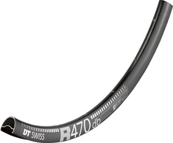 DT Swiss R 470 Rim - 700, Disc, Black, 24H