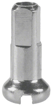 DT Swiss Standard Spoke Nipples - Brass, 2.0 x 12mm, Silver, Box of 100