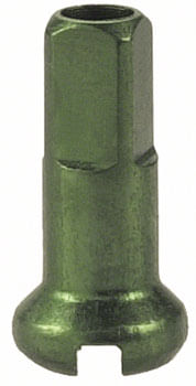 DT Swiss Standard Spoke Nipples - Aluminum, 1.8 x 12mm, Green, Box of 100