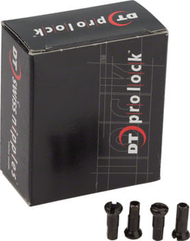 DT Swiss Pro Head Pro Lock Brass Nipples: 2.0 x 12mm, Black, Box of 100