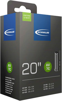 Schwalbe-Extra-Light-Tube---20-x-1-50-2-35--40mm-Schrader-Valve-TU0174
