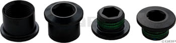 SRAM Road Double Chainring Aluminum Boltset 10 pieces, Black, also fits SRAM Omnium Cranks