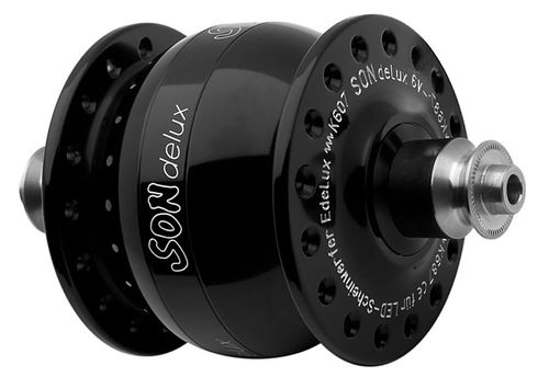 Schmidt SONdelux SL Dynamo DISC Front Hub - 32h Black