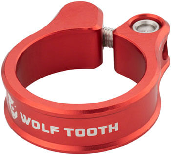 Wolf Tooth Seatpost Clamp - 28.6mm, Red