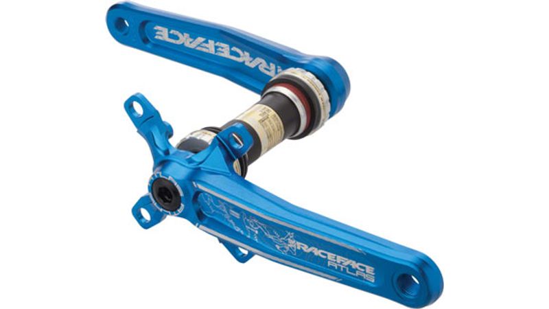 RaceFace Atlas Crank Arm Set: 175mm Blue, Bottom Bracket Included