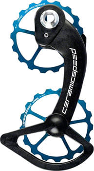CeramicSpeed-Shimano-9100-Oversized-Pulley-Wheel-System:-Coated,-Alloy-Pulley,-Carbon-Cage,-Limited-Edition-Blue