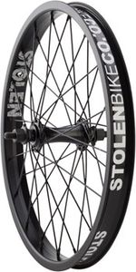 Stolen-Rampage-Front-Wheel---18",-3/8"-x-100mm,-Rim-Brake,-Black,-Clincher