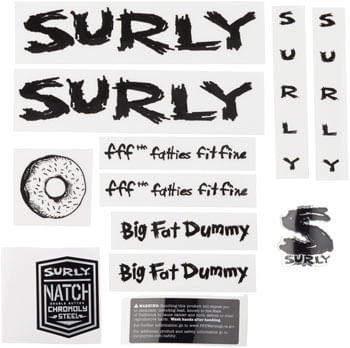 Surly-Big-Fat-Dummy-Frame-Decal-Set---Black