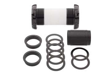 Chris King ThreadFit 30 Bottom Bracket with Fit Kit 2 - English, For DUB Road, Black